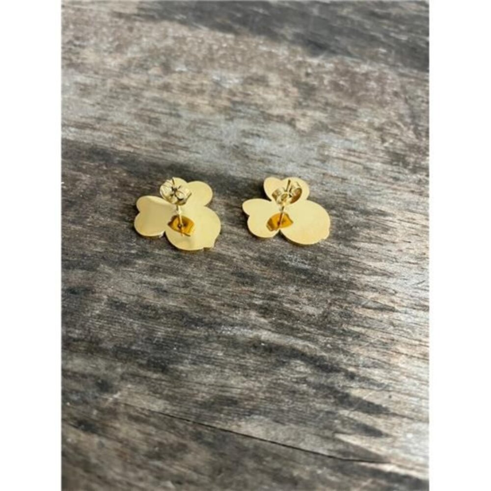 NEW PAIR OF DISNEY MINNIE MOUSE GOLD STUD EARRINGS EARS JEWELRY SET MICKEY - Picture 4 of 7